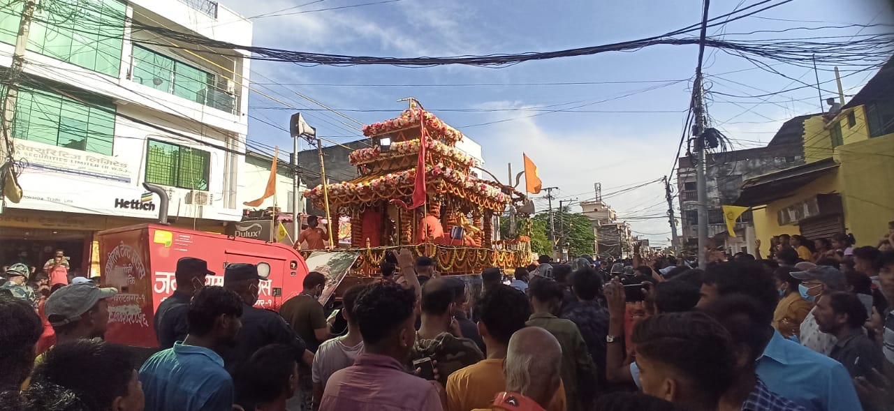 विराटनगरमा निकालियो राधाकृष्ण रथयात्रा (तस्बिरहरू)